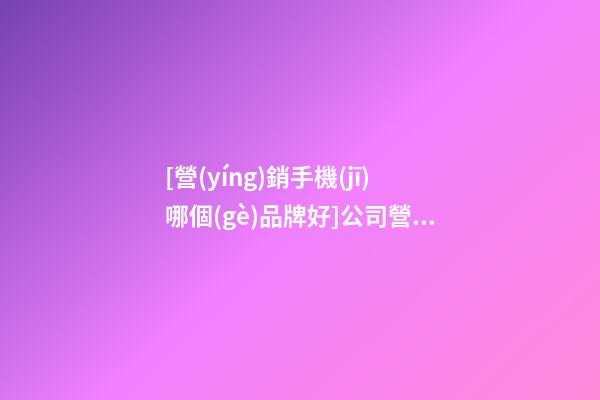 [營(yíng)銷手機(jī)哪個(gè)品牌好]公司營(yíng)銷從品牌命名開始-第1張-公司起名-玄機(jī)派
